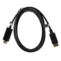 QVS DisplayPort Male to HDMI Male Digital A/V Cable 6 ft. - Black