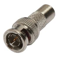 Quest Technology F-Type Female to BNC Male Adapter - Silver