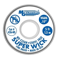 MG Chemicals No-Clean Super Solder Wick - 5'x0.1&quot; #4 Blue