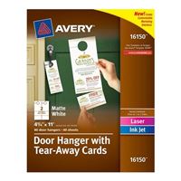 Avery 16150 Door Hanger with Tear-Away Cards