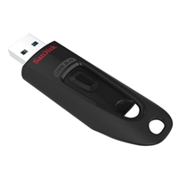 SanDisk Ultra USB Flash Drive, 128 GB, Black (SDCZ48-128G-A46)