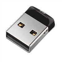 SanDisk Cruzer Fit 64GB USB 2.0 Flash Drive - Black SDCZ33-064G-A46