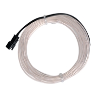 NTE Electronics 9.84 ft. Flexible Neon EL Wire (2.3mm Diameter) - Transparent White