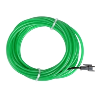 NTE Electronics 9.84 ft. EL Wire Pre-Wired Connector (3.2mm Diameter) - Green