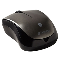 Verbatim Bluetooth Wireless Multi-Trac Blue LED Mouse - Black