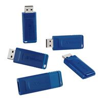 Verbatim 8GB USB Flash Drive Blue 5-pack