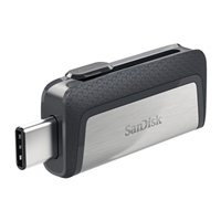 SanDisk 64GB Ultra Dual Drive USB 3.1 Type-C Flash Drive - Black/Silver
