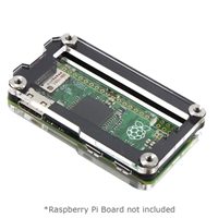 C4Labs Zebra Zero Raspberry Pi Zero Type 2 Case - Black Ice