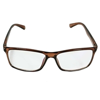 HornetTek Anti Blue Light Computer Glasses with Pouch and Cloth Brown Frame