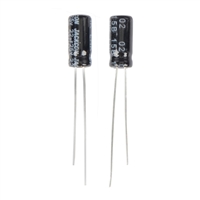 NTE Electronics Aluminum Electrolytic 25V 22uF Radial Lead Capacitor - 2 Pack