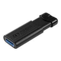 Verbatim 128GB PinStripe USB 3.1 Flash Drive - Black