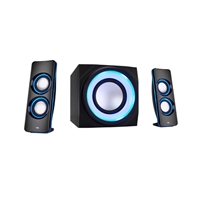 Cyber Acoustics CA-3712BT Bluetooth RGB Lighted 2.1 System Computer Speakers