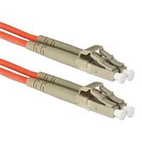 QVS LC to LC Multimode Fiber Duplex Patch Cable 23 ft. - Orange