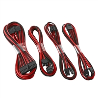 CableMod E-Series G2/G3/P2/T2 Basic Cable Kit - MC Edition - Black/Red