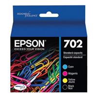 Epson 702 Black and Color Ink Cartridge 4-Pack