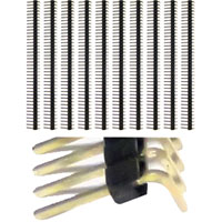 Schmartboard Inc. 0.1&quot; Spacing 40-Single Row Right Angle Headers - 10 Pack