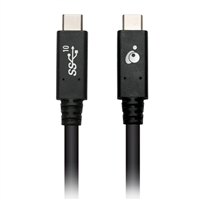 IOGear USB 3.1 (Gen 2 Type-C) Male to USB 3.1 (Gen 2 Type-C) Male  SuperSpeed Cable 3.3 ft. - Black