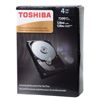 Toshiba X300 4TB 7200RPM SATA III 6Gb/s 3.5" Internal Hard Drive