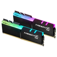 G.Skill Trident Z RGB 16GB (2 x 8GB) DDR4-3000 PC4-24000 CL16 Dual-Channel Desktop Memory Kit F4-3000C16D-16GTZR - Black