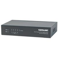 Intellinet 5-Port PoE-Powered Gigabit Switch with PoE Passthrough
