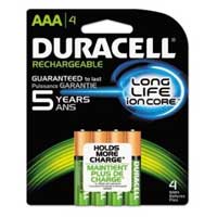 Duracell 4-Pack AAA Rechargeable Batteries 850mAH
