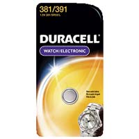 Duracell 381/391 1.5 Volt Silver Oxide Button Cell Battery - 1 Pack