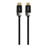 Belkin HDMI Male to HDMI Male 24k Gold Plated Premium High Speed Cable w/ Ethernet 16.4 ft. - Black