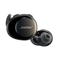 Bose SoundSport Wireless In-Ear Headphones; and Resistant, Up to 5 of Play Time, True Wireless - Black - Micro