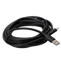 Inland USB (Type-A) Male to Micro-USB (Type-B) Male Cable 10 ft. - Black