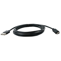 Inland USB 2.0 (Type-A) Male to USB 2.0 (Type-C) Male Cable 6.56 ft. - Black