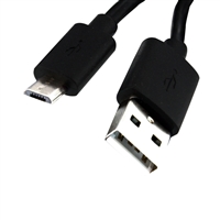 Inland USB 2.0 (Type-A) Male to Micro-USB (Type-B) Male Cable 6 ft. - Black