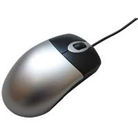 Inland Basic Optical USB Mouse - Black/Silver