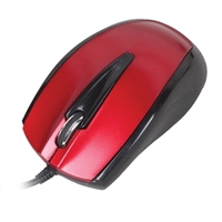 Inland USB Optical Mouse - Red