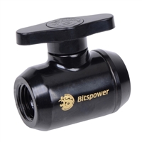 Bitspower G 1/4" Mini Valve - Matte Black