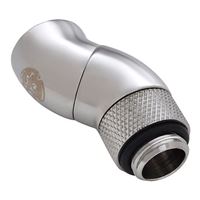 Bitspower G 1/4" 90° Dual Rotary Adapter - Silver
