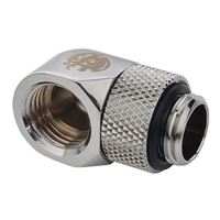 Bitspower G 1/4" Thread 90° Adapter -  Silver