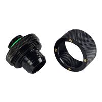 Bitspower G 1/4&quot; Straight Compression Fitting - Black