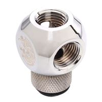 Bitspower G 1/4&quot; Q-Rotary Swivel Adapter Fitting - Silver