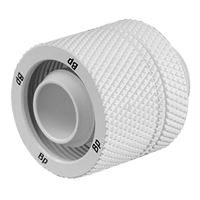 Bitspower G 1/4&quot; Straight Compression Fitting - White