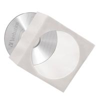 Verbatim CD/DVD Paper Sleeves with Clear Window 100 pack