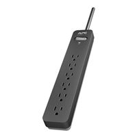 APC 6 Outlet Surge Protector 1080 Joules w/ 10 ft. Cord - Black