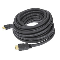 KanexPro HDMI Male to HDMI Male High-Resolution Cable w/ Built-In Signal Booster 25 ft. - Black