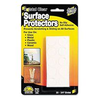 Master Caster Surface Protectors, Clear, 3/4&quot; dia. - 20 pk