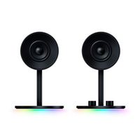 Razer Nommo Chroma 2 Channel Stereo Gaming Computer Speakers with RGB Lighting - Black