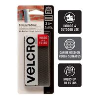 VELCRO Industrial Strength 2 Pack 4&quot; x 2&quot; - Clear