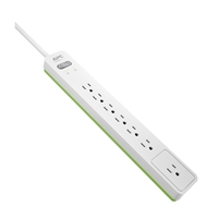 APC SurgeArrest Essential PE76W 7-Outlet Surge Protector w/ 6 ft. Cord - White