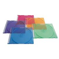 Verbatim CD/ DVD Color Slim Cases 100 Pack - Assorted Colors