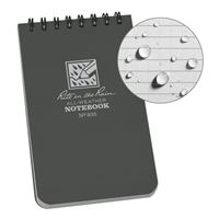 Rite In The Rain Top Spiral 3&quot; X 5&quot; Waterproof Paper Notebook Gray