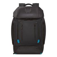 Acer Predator Gaming Utility Backpack Fits Screens up to 17&quot; - Black w/ Teal Accents