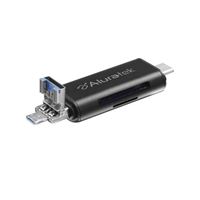Aluratek USB 3.1 / Type-C / Micro-USB OTG SD and MicroSD Card Reader